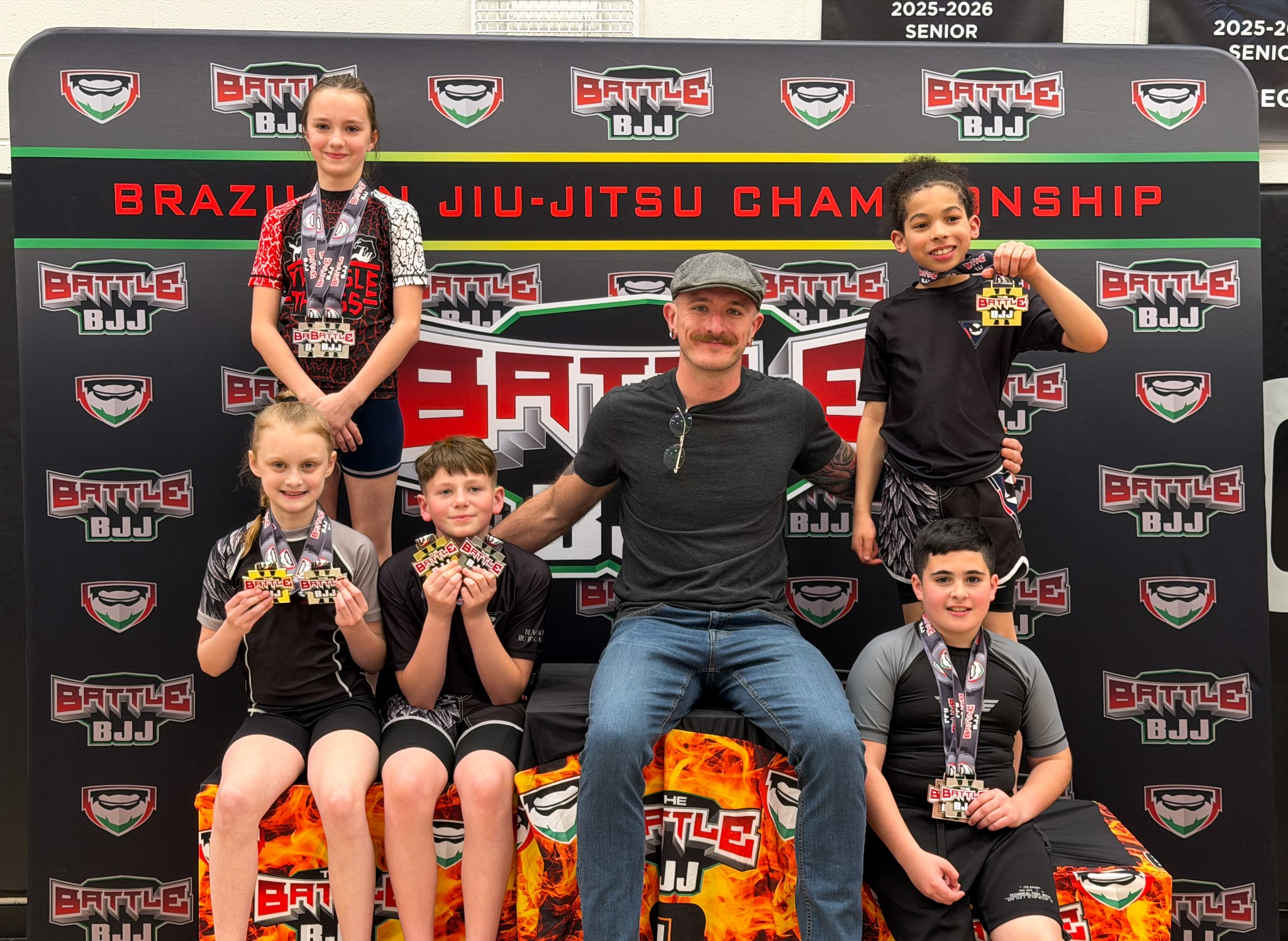 Kids competition success with medals